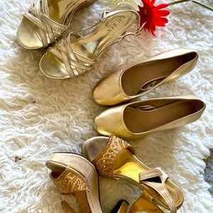 Three block heels. Super comfortable